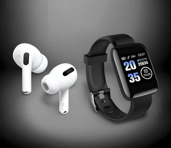 Bluetooth Wireless Earbuds & Smart Watch (Combo Offer)